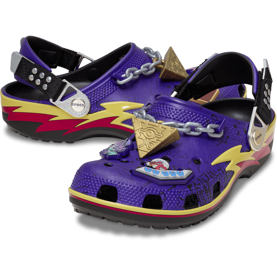 Yu-Gi-Oh! × Crocs Collection - Yami Yugi Classic Crocs + Yu-Gi-Oh! Official Card Game Duel Monsters Crocodile Bonus Card