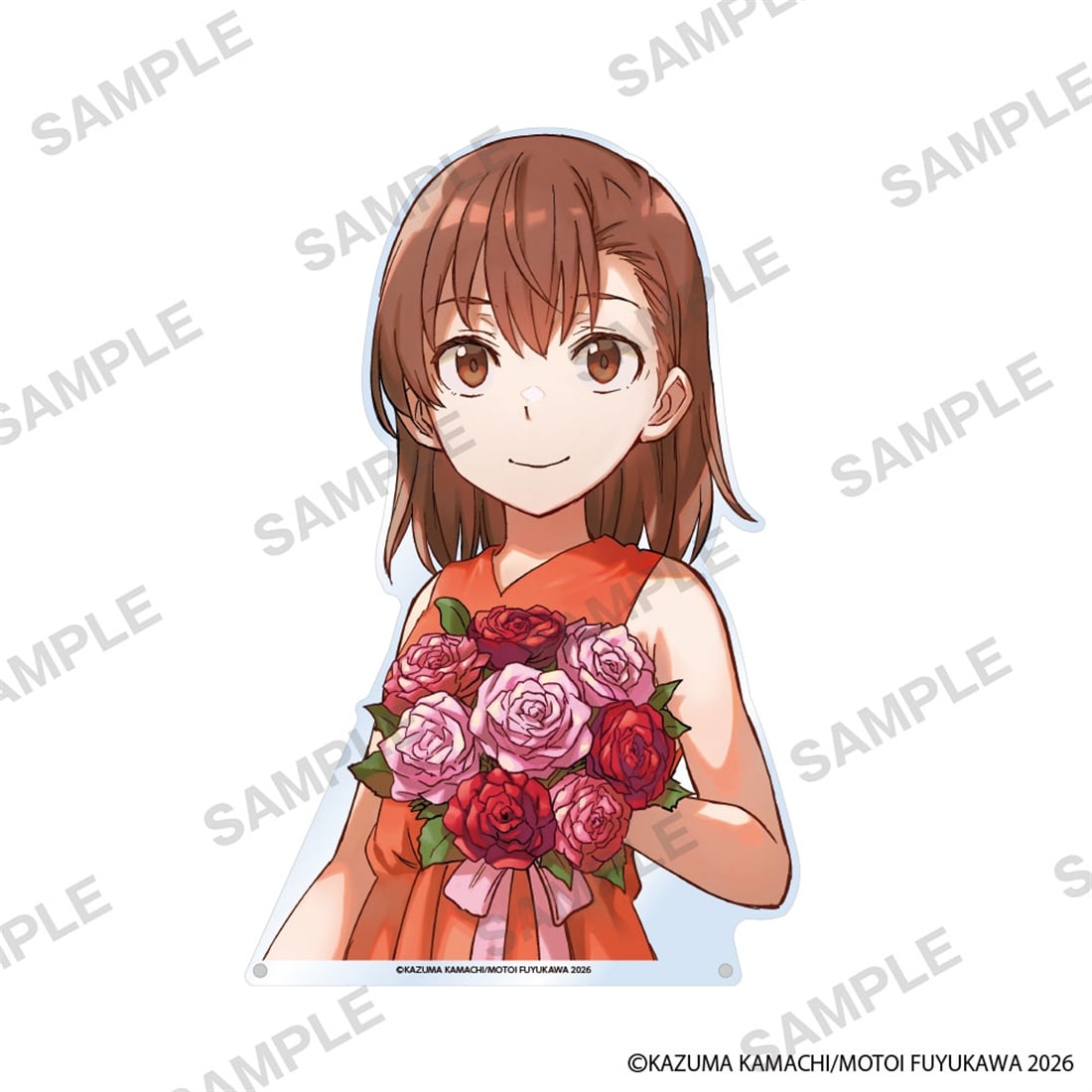 A Certain Scientific Railgun Bust-Up Acrylic Panel - Mikoto Misaka - official product view 1
