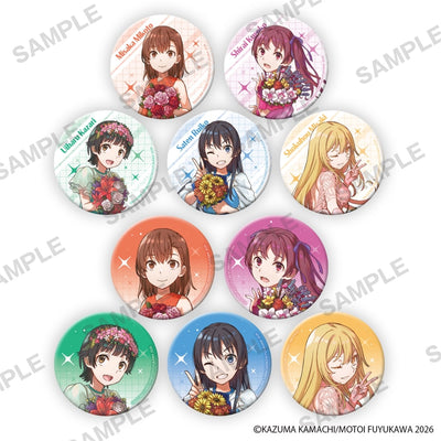 A Certain Scientific Railgun Key Visual Can Badges Complete Set Of 10 Types - complete lineup