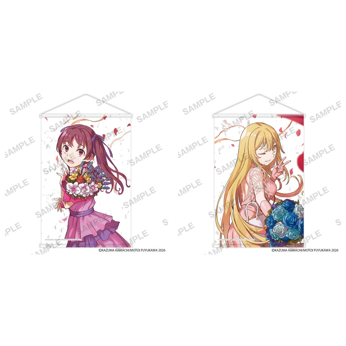 A Certain Scientific Railgun B2 tapestries - Kuroko Shirai and Misaki Shokuhou complete set