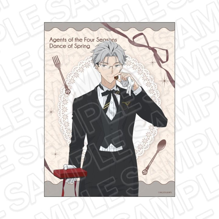 Agent of the Four Seasons Cafe ver. Itecho Kangetsu Canvas plate with acrylic base