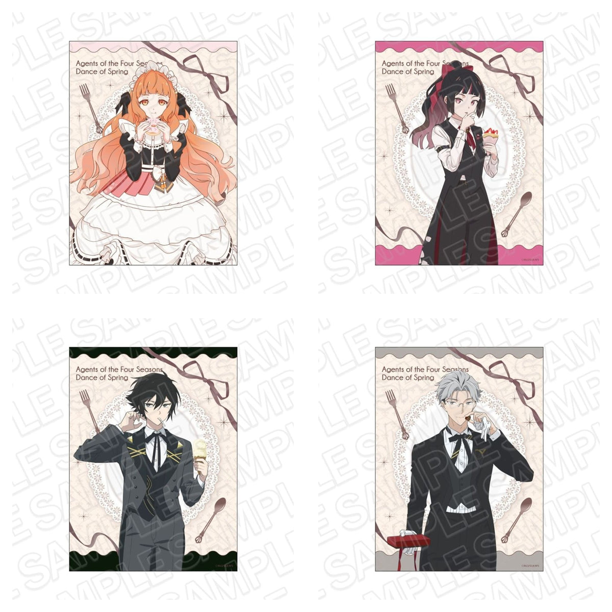 Agent of the Four Seasons Cafe ver. Canvas Plates complete set of four designs