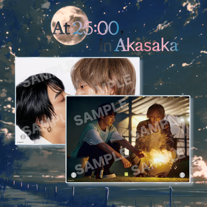 At 25:00 in Akasaka - Platinum Acrylic Board (2 Types) [Pre-Order Aug 2026]