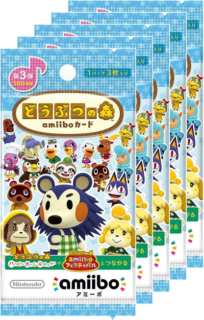 amiibo Animal Crossing amiibo Cards Series 3 – 5 Packs, product image 1