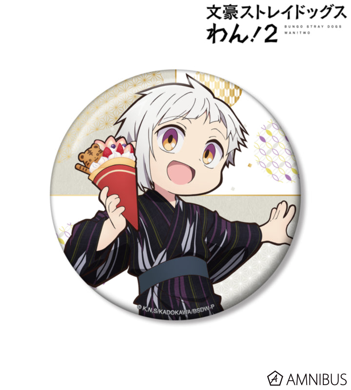 Yukata Food Walk Ver. 100mm Can Badge - Atsushi Nakajima - official image 2