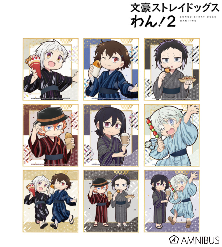 Yukata Food Walk Ver. Mini Shikishi - official image 1