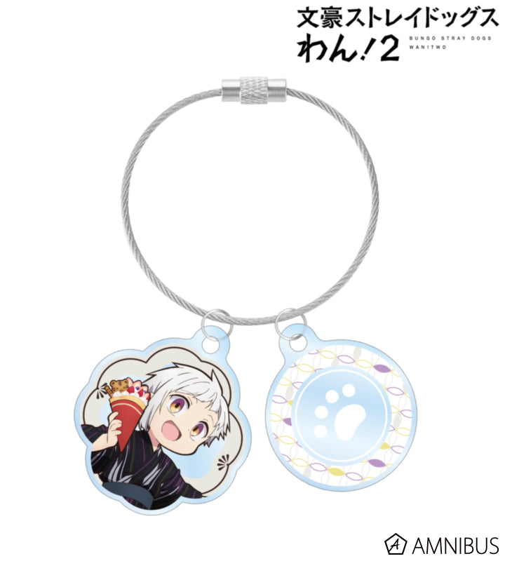 Yukata Food Walk Ver. Double Wire Acrylic Keychain - Atsushi Nakajima - official image 1