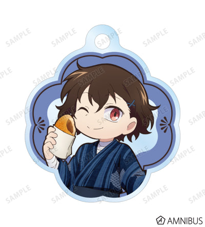 Yukata Food Walk Ver. Double Wire Acrylic Keychain - Osamu Dazai - official image 2