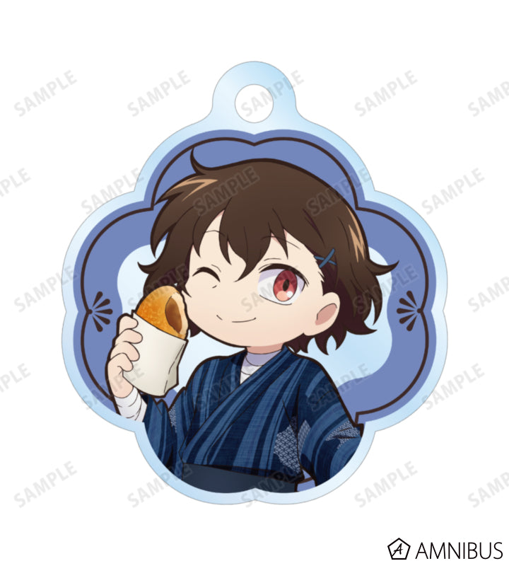 Yukata Food Walk Ver. Double Wire Acrylic Keychain - Osamu Dazai - official image 2