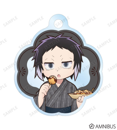 Yukata Food Walk Ver. Double Wire Acrylic Keychain - Ryunosuke Akutagawa - official image 2