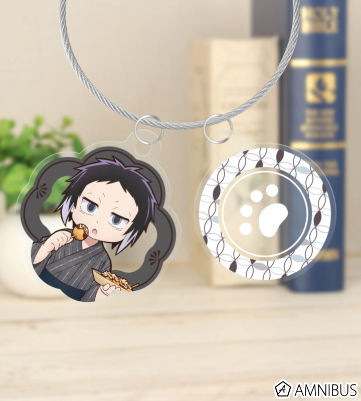 Yukata Food Walk Ver. Double Wire Acrylic Keychain - Ryunosuke Akutagawa - official image 4