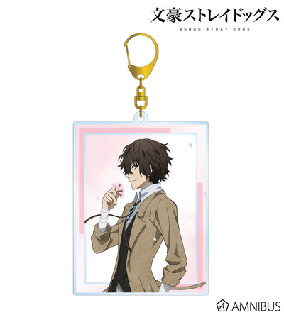 Seasonal Journey Ver. BIG Acrylic Keychain - Osamu Dazai - official image 1