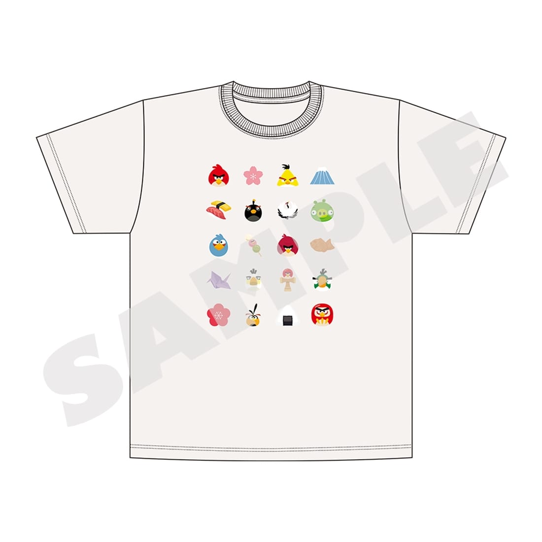 Angry Birds - Japan Icons T-Shirt (JP M–XXL), Japanese XXL size