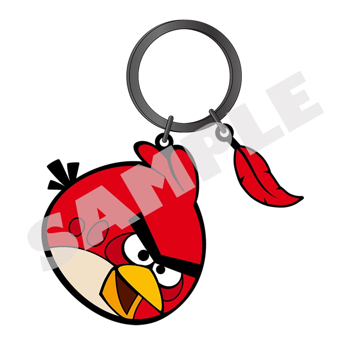 Angry Birds Red metal keychain, official view 1