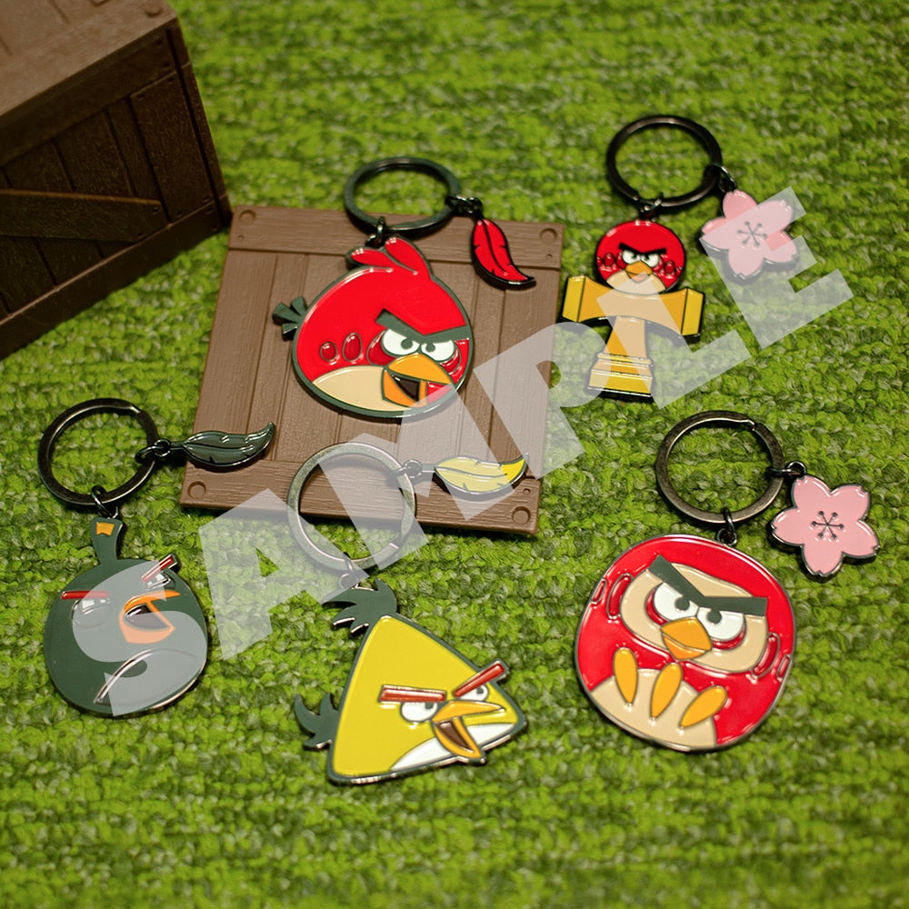 Angry Birds metal keychain collection overview