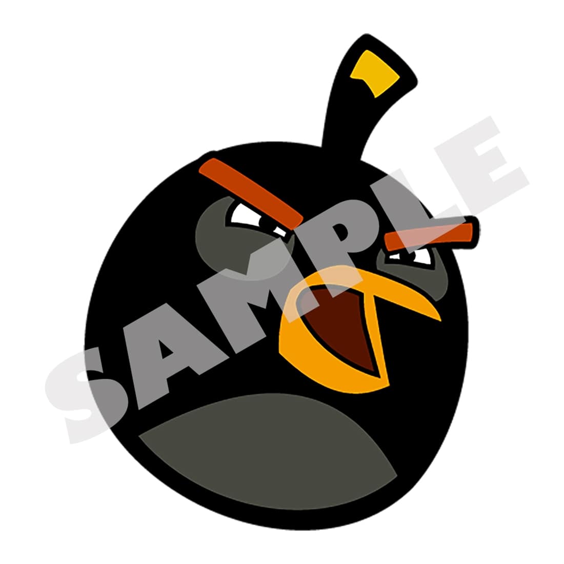 Angry Birds Bomb pin badge, official view 1