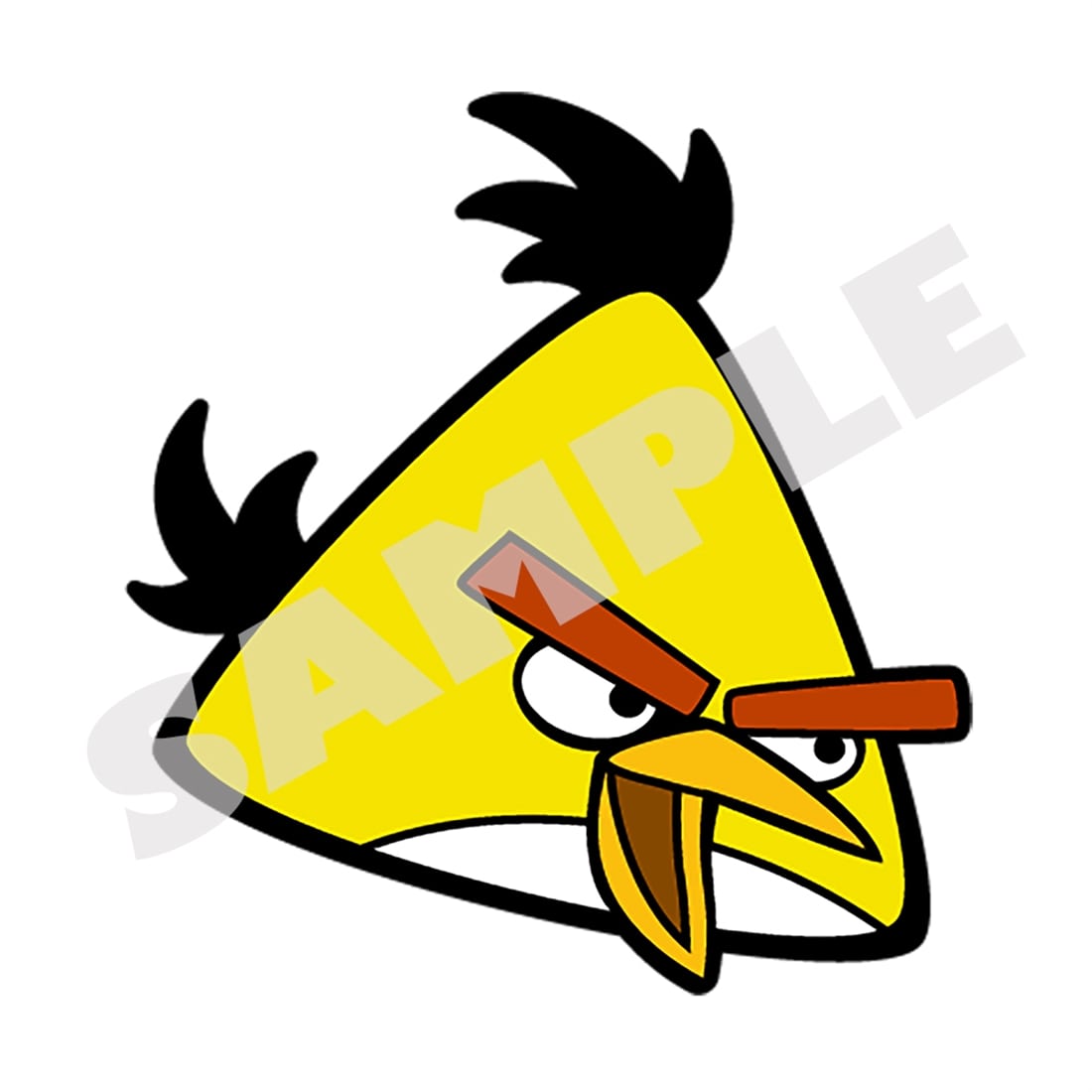 Angry Birds Chuck pin badge, official view 1
