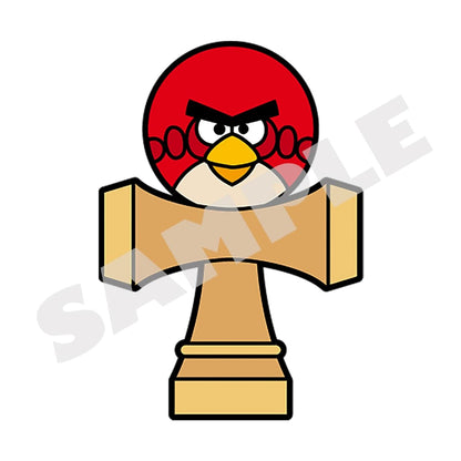 Angry Birds Kendama pin badge, official view 1