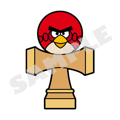 Angry Birds Kendama pin badge, official view 2