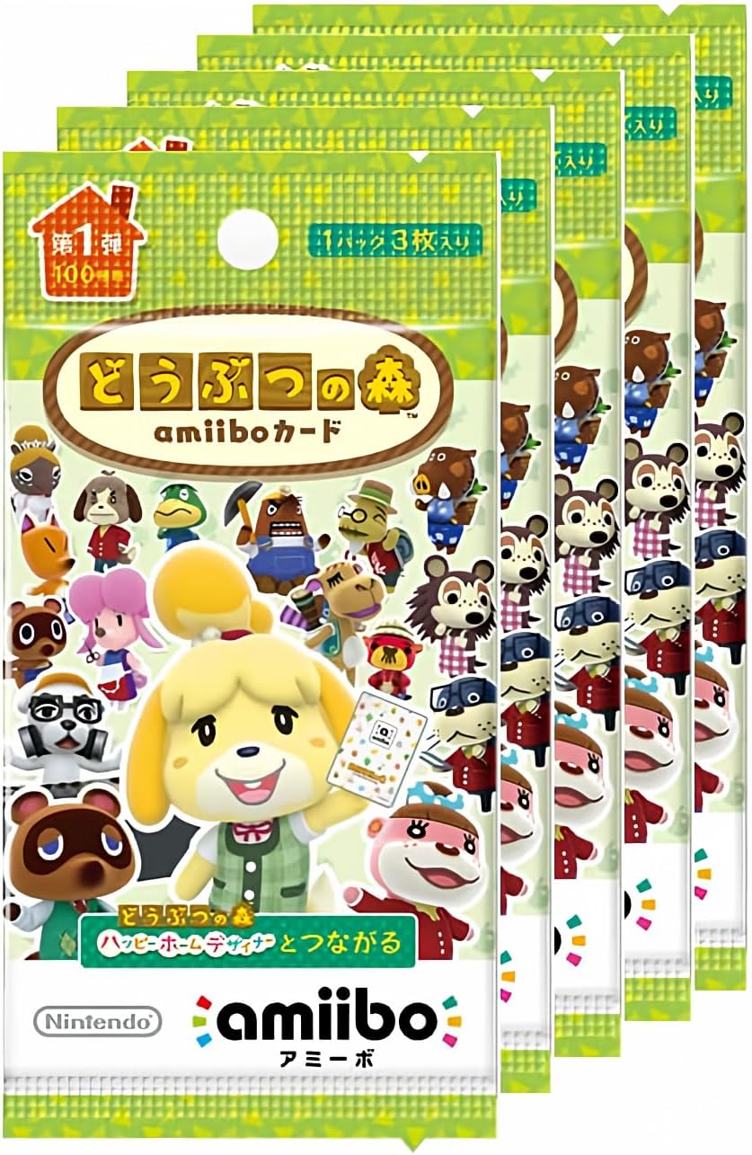 amiibo Animal Crossing amiibo Cards Series 1 – 5 Packs, product image 1