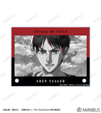 Attack on Titan Ani-Art BLACK LABEL Vol. 3 - A6 Acrylic Panels Eren Yeager, official product view 4