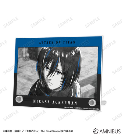 Attack on Titan Ani-Art BLACK LABEL Vol. 3 - A6 Acrylic Panels Mikasa Ackerman, official product view 2