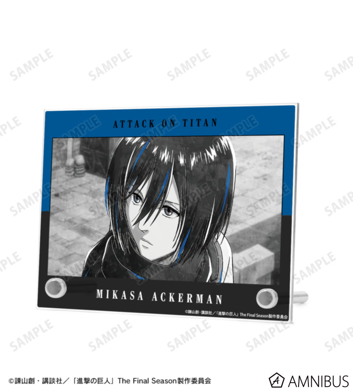 Attack on Titan Ani-Art BLACK LABEL Vol. 3 - A6 Acrylic Panels Mikasa Ackerman, official product view 2