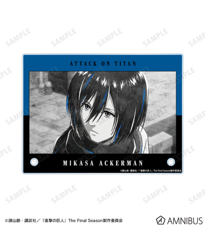 Attack on Titan Ani-Art BLACK LABEL Vol. 3 - A6 Acrylic Panels Mikasa Ackerman, official product view 4