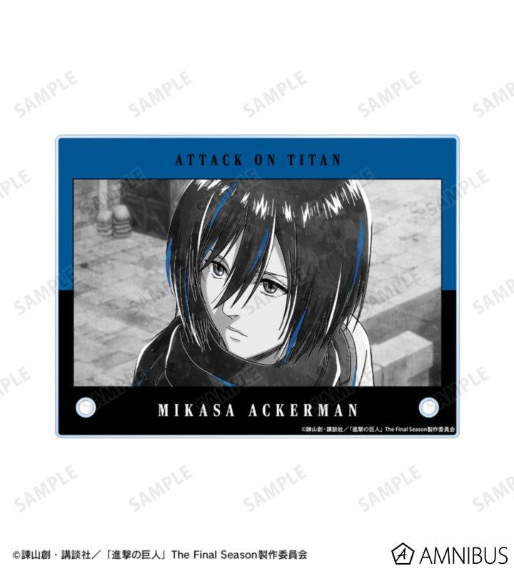 Attack on Titan Ani-Art BLACK LABEL Vol. 3 - A6 Acrylic Panels Mikasa Ackerman, official product view 4
