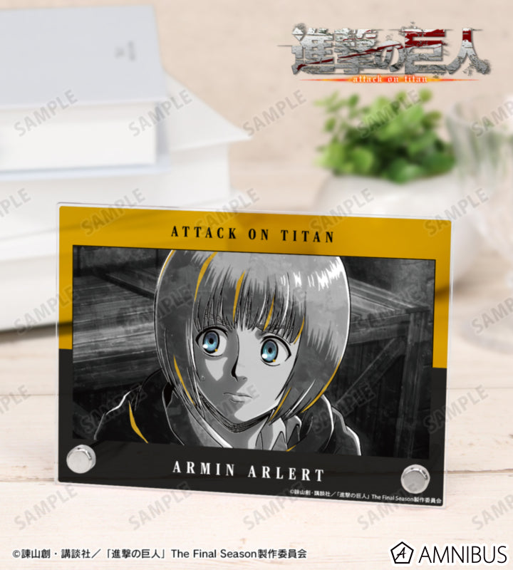 Attack on Titan Ani-Art BLACK LABEL Vol. 3 - A6 Acrylic Panels Armin Arlert, official product view 1