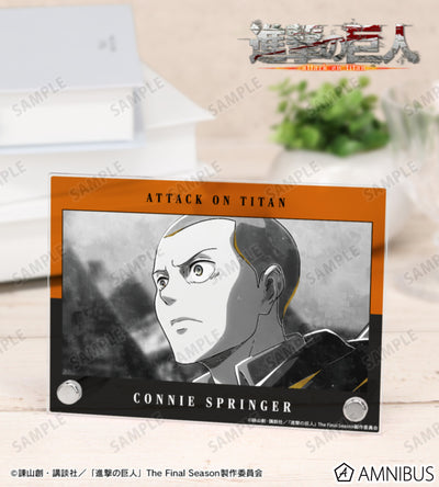 Attack on Titan Ani-Art BLACK LABEL Vol. 3 - A6 Acrylic Panels Connie Springer, official product view 1