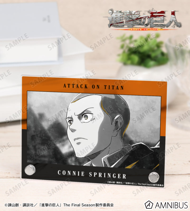 Attack on Titan Ani-Art BLACK LABEL Vol. 3 - A6 Acrylic Panels Connie Springer, official product view 1