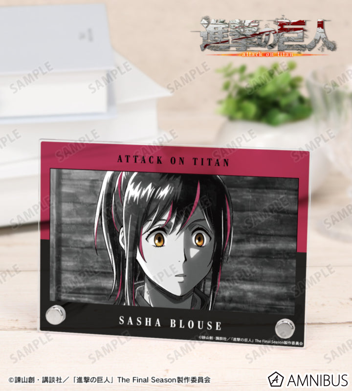 Attack on Titan Ani-Art BLACK LABEL Vol. 3 - A6 Acrylic Panels Sasha Braus, official product view 1