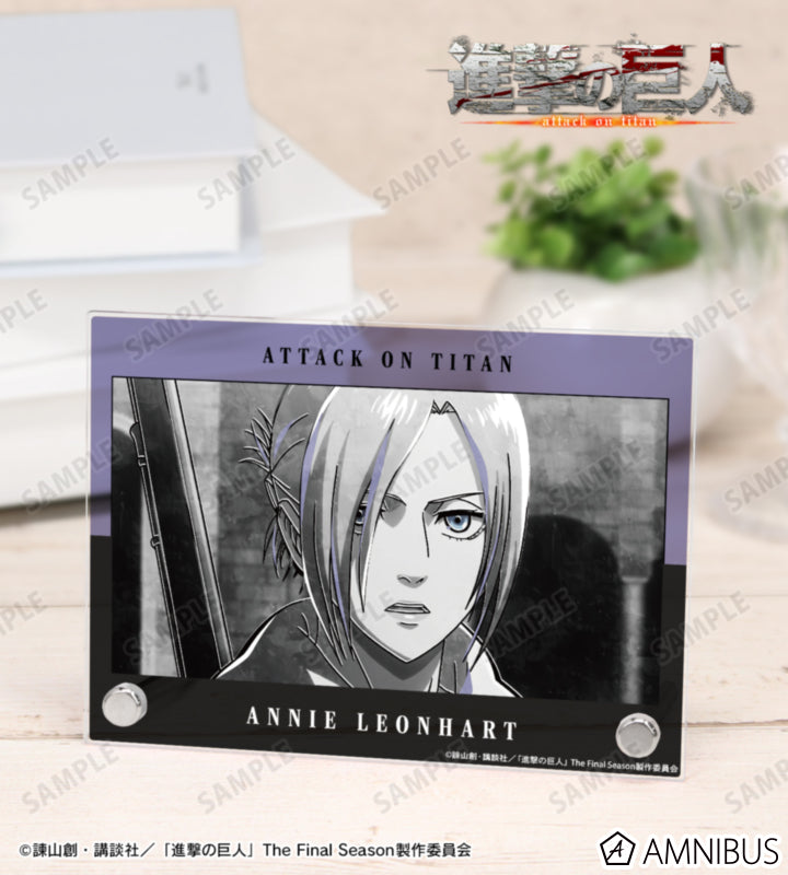Attack on Titan Ani-Art BLACK LABEL Vol. 3 - A6 Acrylic Panels Annie Leonhart, official product view 1