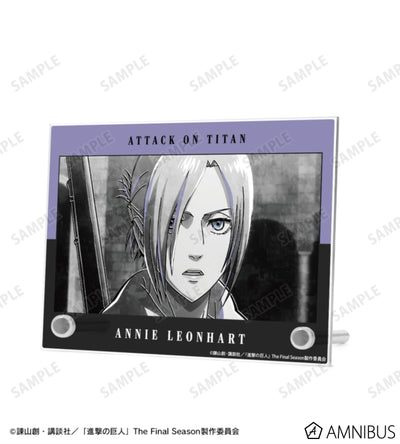 Attack on Titan Ani-Art BLACK LABEL Vol. 3 - A6 Acrylic Panels Annie Leonhart, official product view 2