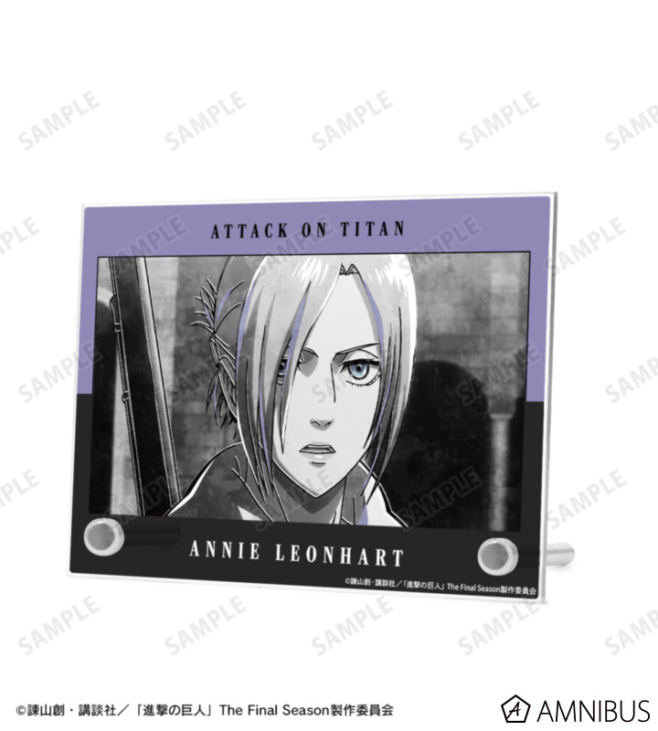 Attack on Titan Ani-Art BLACK LABEL Vol. 3 - A6 Acrylic Panels Annie Leonhart, official product view 2