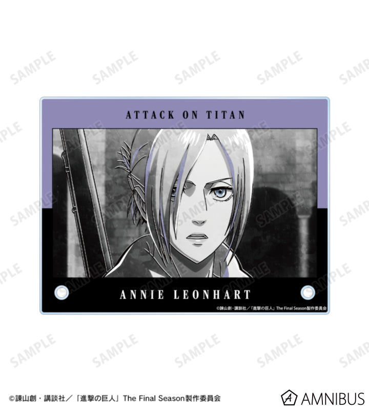 Attack on Titan Ani-Art BLACK LABEL Vol. 3 - A6 Acrylic Panels Annie Leonhart, official product view 4