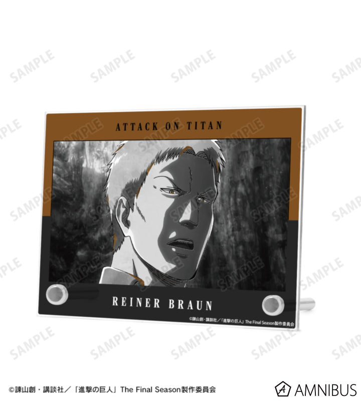 Attack on Titan Ani-Art BLACK LABEL Vol. 3 - A6 Acrylic Panels Reiner Braun, official product view 2