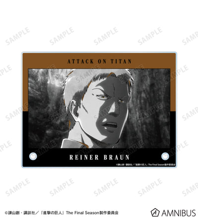 Attack on Titan Ani-Art BLACK LABEL Vol. 3 - A6 Acrylic Panels Reiner Braun, official product view 4