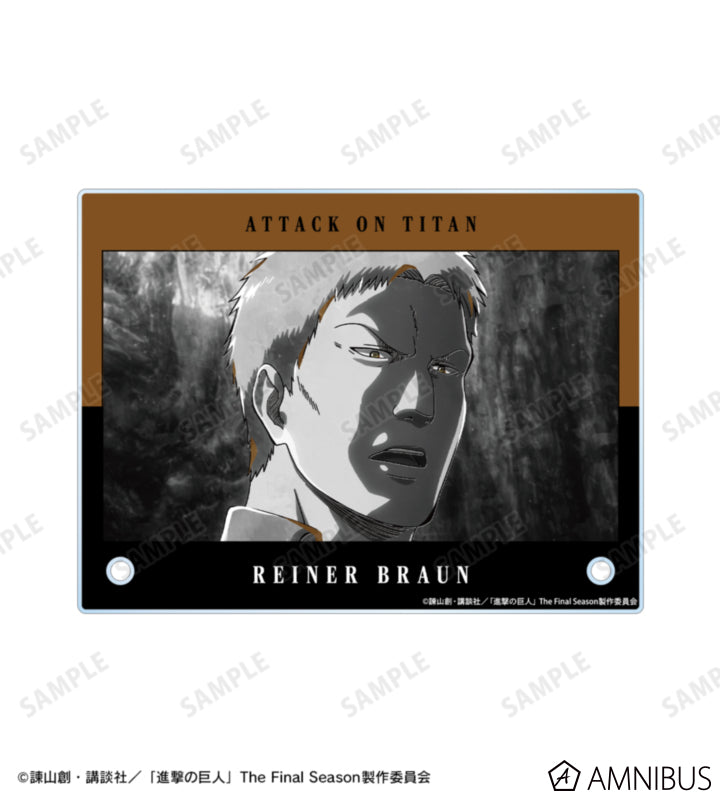 Attack on Titan Ani-Art BLACK LABEL Vol. 3 - A6 Acrylic Panels Reiner Braun, official product view 4