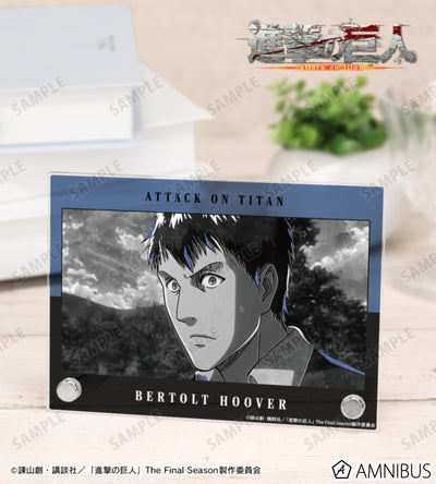 Attack on Titan Ani-Art BLACK LABEL Vol. 3 - A6 Acrylic Panels Bertolt Hoover, official product view 1