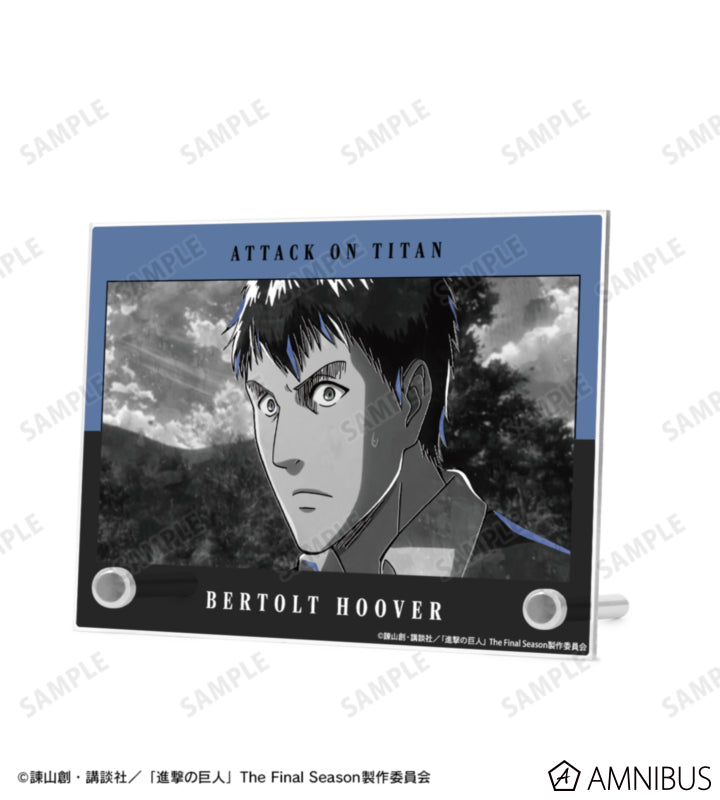 Attack on Titan Ani-Art BLACK LABEL Vol. 3 - A6 Acrylic Panels Bertolt Hoover, official product view 2