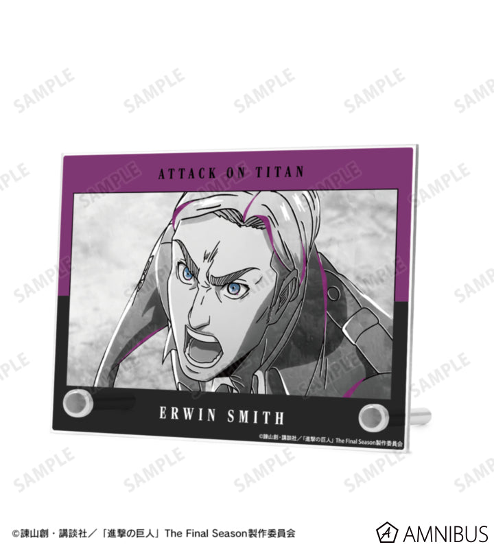 Attack on Titan Ani-Art BLACK LABEL Vol. 3 - A6 Acrylic Panels Erwin Smith, official product view 2