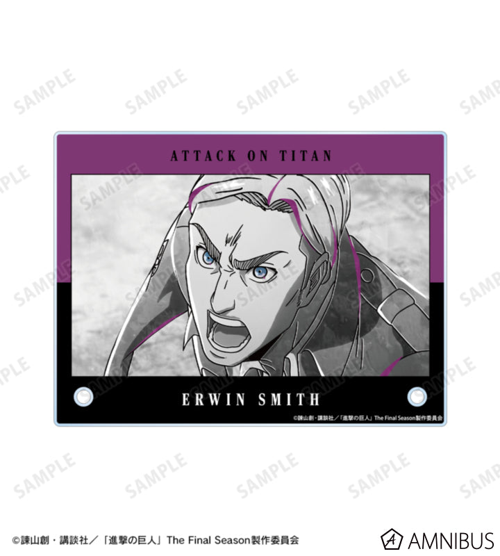 Attack on Titan Ani-Art BLACK LABEL Vol. 3 - A6 Acrylic Panels Erwin Smith, official product view 4