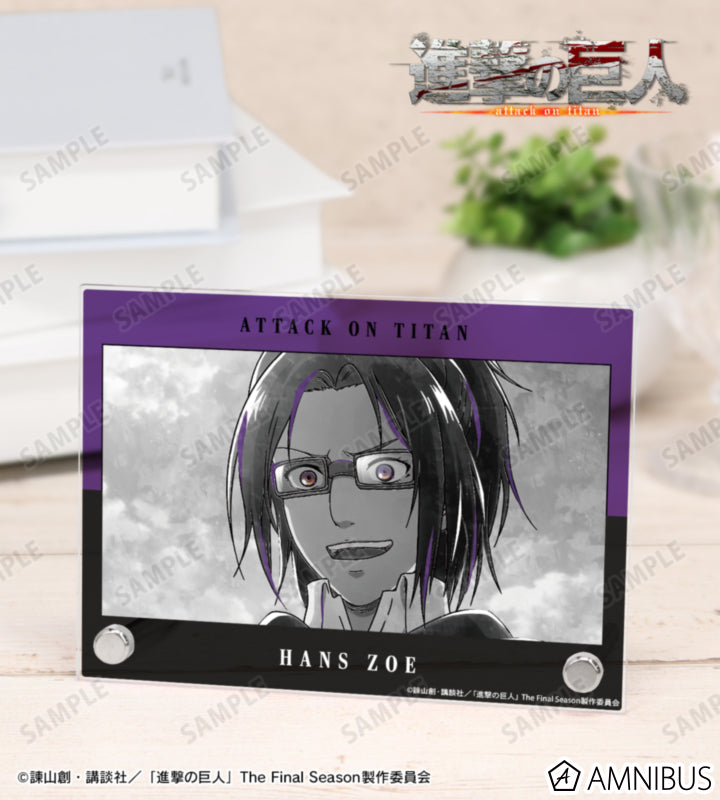 Attack on Titan Ani-Art BLACK LABEL Vol. 3 - A6 Acrylic Panels Hange Zoe, official product view 1