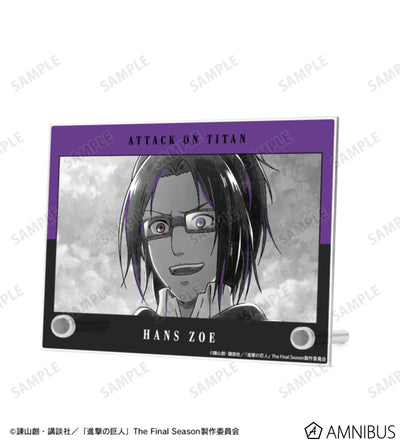 Attack on Titan Ani-Art BLACK LABEL Vol. 3 - A6 Acrylic Panels Hange Zoe, official product view 2