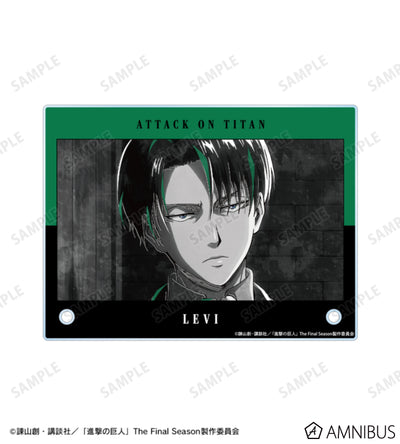 Attack on Titan Ani-Art BLACK LABEL Vol. 3 - A6 Acrylic Panels Levi Ackerman, official product view 4