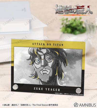 Attack on Titan Ani-Art BLACK LABEL Vol. 3 - A6 Acrylic Panels Zeke Yeager, official product view 1