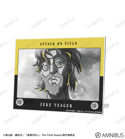 Attack on Titan Ani-Art BLACK LABEL Vol. 3 - A6 Acrylic Panels Zeke Yeager, official product view 2