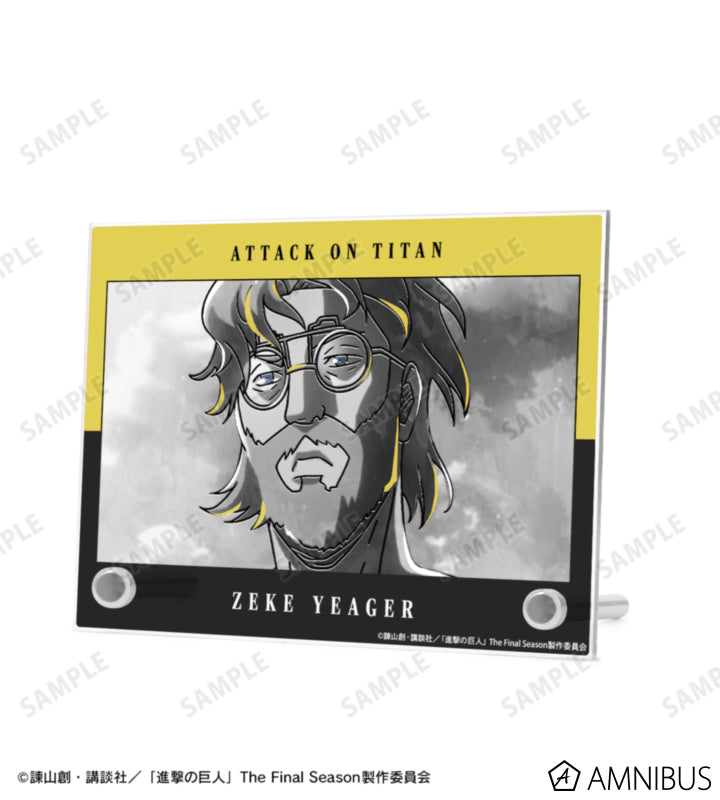 Attack on Titan Ani-Art BLACK LABEL Vol. 3 - A6 Acrylic Panels Zeke Yeager, official product view 2